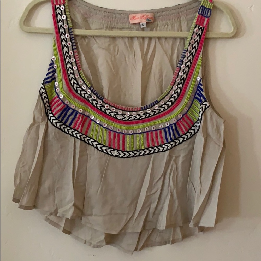 Mara Hoffman beaded crop top